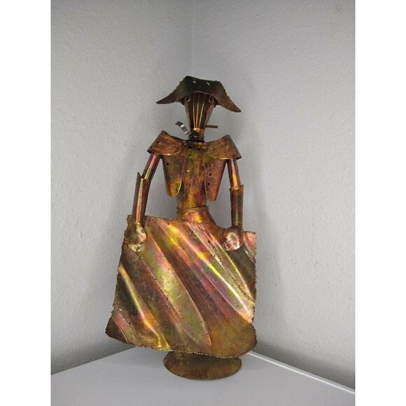 Mid century Brutalist torch cut big Metal Matador - Picture 4 of 12